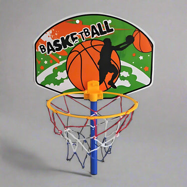 2 IN 1 FOOTBALL GOAL WITH BASKETBALL HOOP